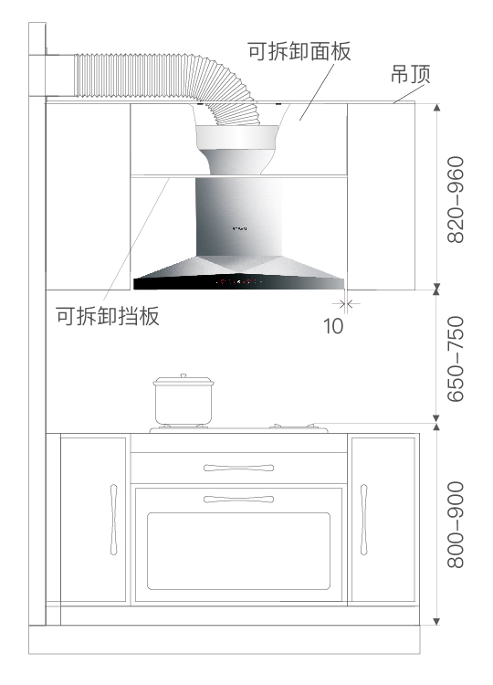 中式烟机安装_中式油烟机安装_中式油烟机安装效果图